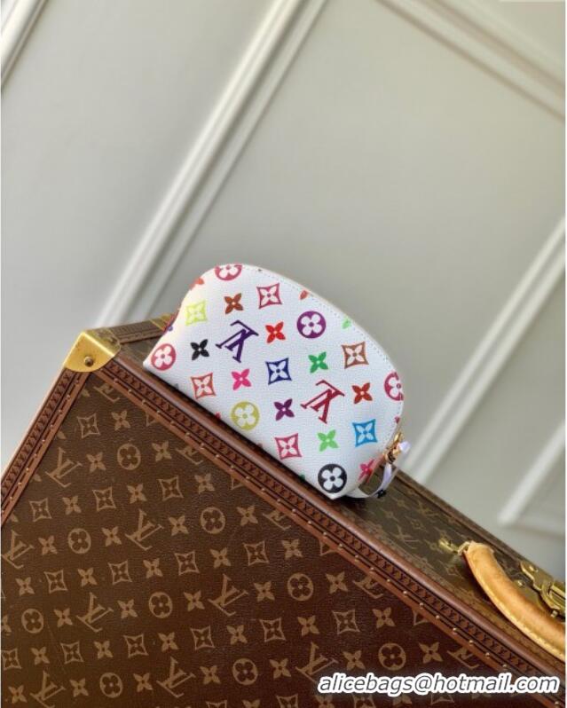 Top Design Louis Vuitton LV x TM Cosmetic Pouch PM Bag in Multicolored Monogram Canvas M13744 White 2025