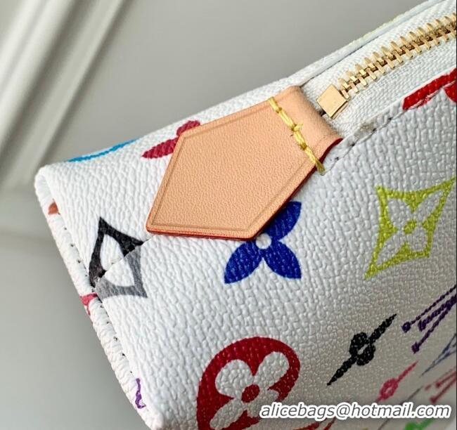 Top Design Louis Vuitton LV x TM Cosmetic Pouch PM Bag in Multicolored Monogram Canvas M13744 White 2025