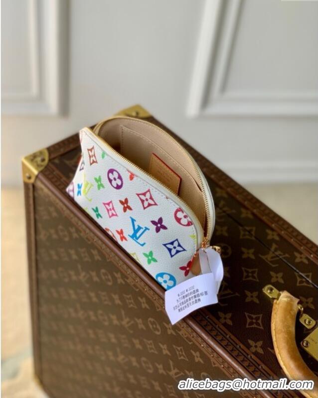 Top Design Louis Vuitton LV x TM Cosmetic Pouch PM Bag in Multicolored Monogram Canvas M13744 White 2025