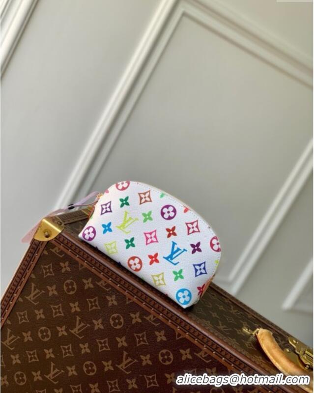 Top Design Louis Vuitton LV x TM Cosmetic Pouch PM Bag in Multicolored Monogram Canvas M13744 White 2025