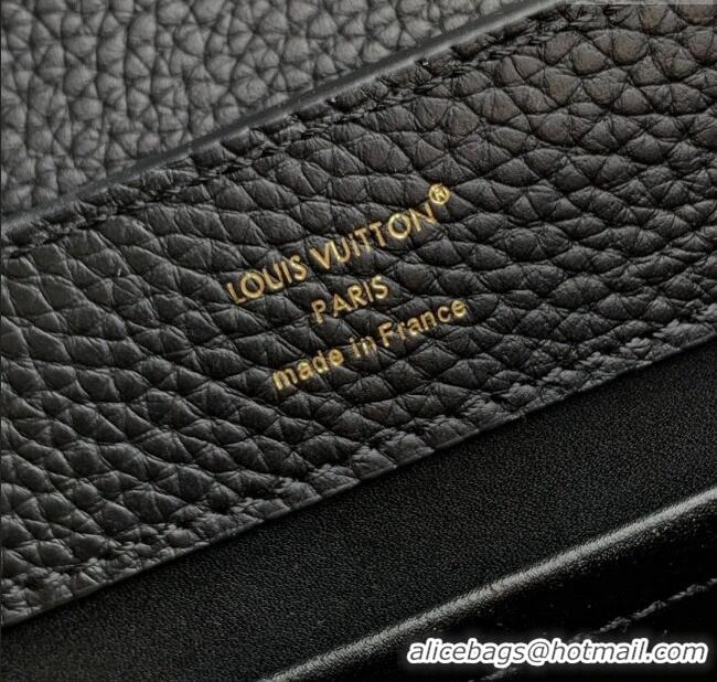 Big Discount Louis Vuitton My Capucines Bag in Taurillon Leather K00014 Black 2025