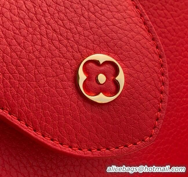 Top Grade Louis Vuitton My Capucines Bag in Taurillon Leather K00014 Red 2025