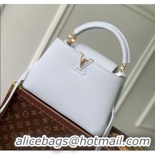 Top Quality Louis Vuitton Capucines BB Bag in Taurillon Leather M24656 Light Blue 2025