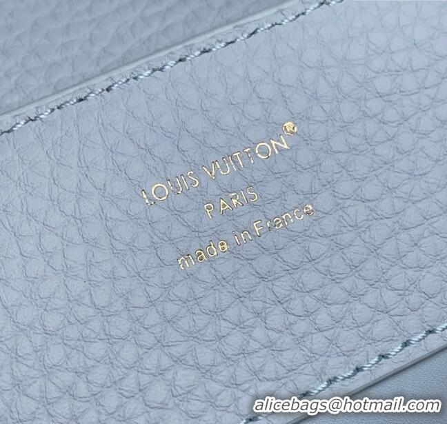 Top Quality Louis Vuitton Capucines BB Bag in Taurillon Leather M24656 Light Blue 2025