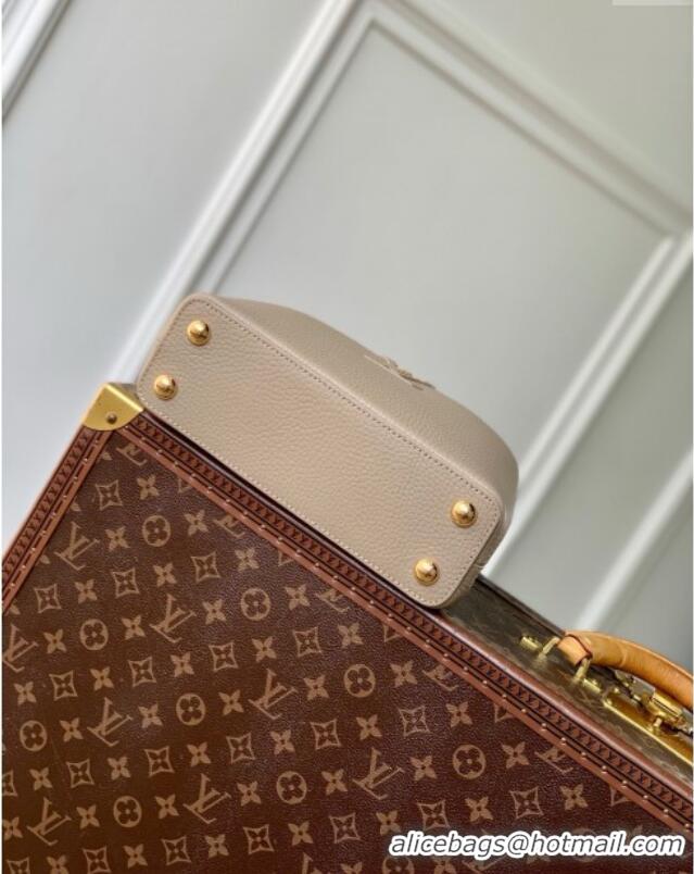 Grade Quality Louis Vuitton My Capucines Bag in Taurillon Leather K00014 Grey 2025