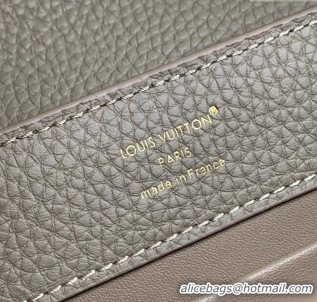 Grade Quality Louis Vuitton My Capucines Bag in Taurillon Leather K00014 Grey 2025