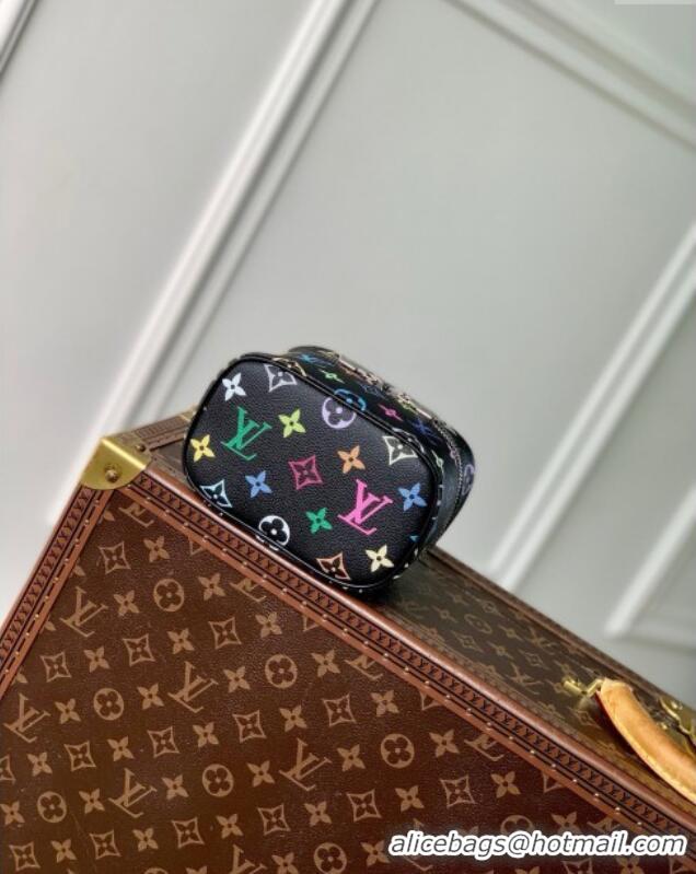 Best Grade Louis Vuitton LV x TM Nice Nano Vanity Case Bag in Multicolored Monogram Canvas M14033 Black 2025