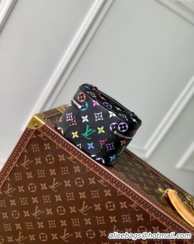 Best Grade Louis Vuitton LV x TM Nice Nano Vanity Case Bag in Multicolored Monogram Canvas M14033 Black 2025