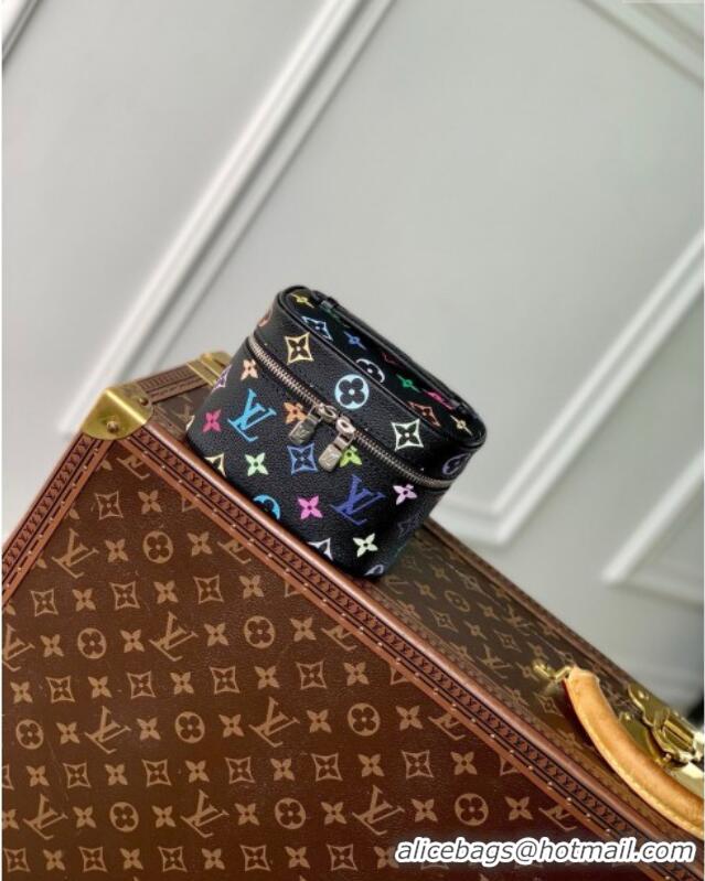 Best Grade Louis Vuitton LV x TM Nice Nano Vanity Case Bag in Multicolored Monogram Canvas M14033 Black 2025