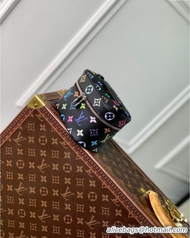 Best Grade Louis Vuitton LV x TM Nice Nano Vanity Case Bag in Multicolored Monogram Canvas M14033 Black 2025