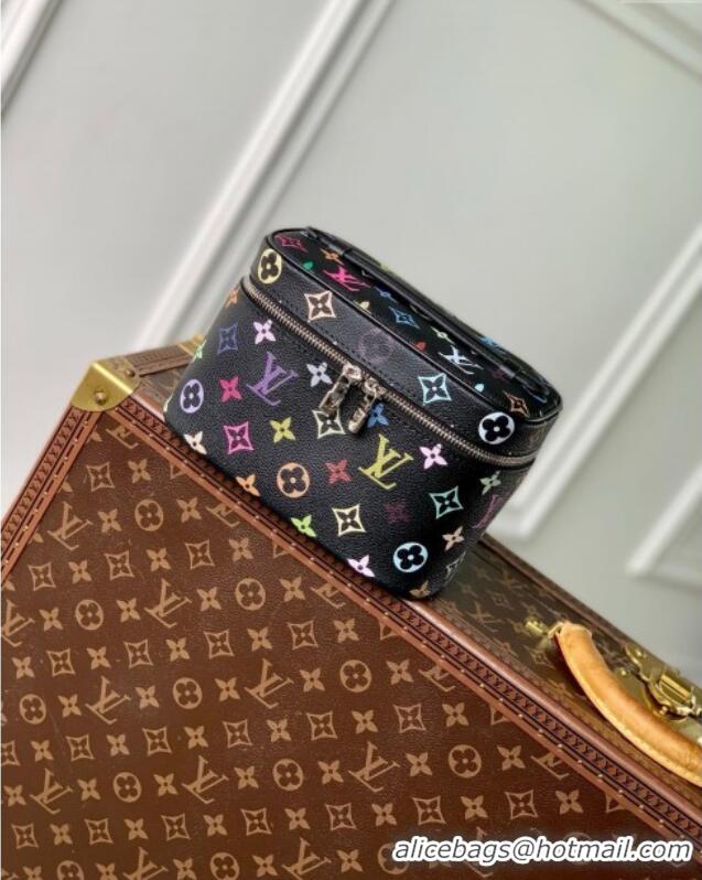 Well Crafted Louis Vuitton LV x TM Nice Mini Vanity Case Bag in Multicolored Monogram Canvas M14033 Black 2025