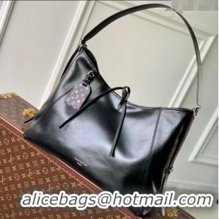 Classic Grade Louis Vuitton LV x TM CarryAll Vibe Bag in Black Lambskin Leather M13105 2025