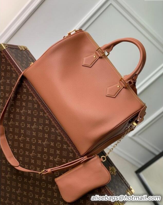 Best Price Louis Vuitton Speedy P9 Bandouliere 40 Bag in Cognac Calfskin Leather M12672 2025