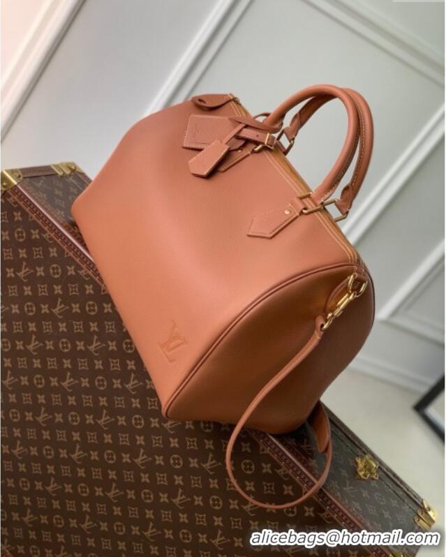 Best Price Louis Vuitton Speedy P9 Bandouliere 40 Bag in Cognac Calfskin Leather M12672 2025