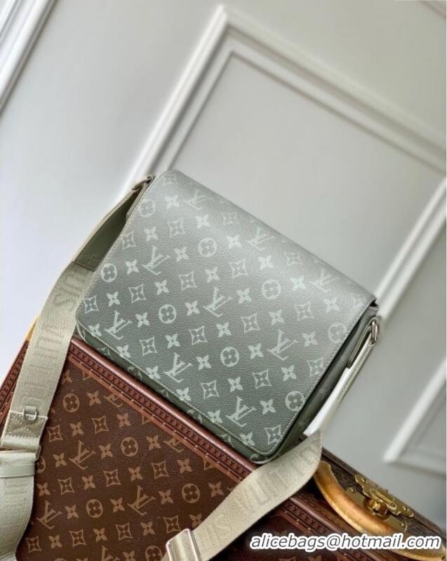 New Design Louis Vuitton District PM Messenger Bag in Khaki Green Monogram Gradient Canvas M11593 2025