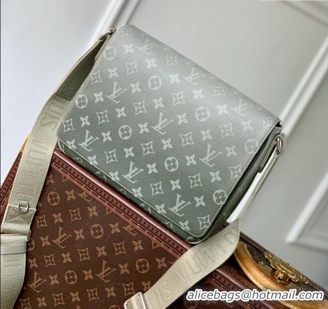 New Design Louis Vuitton District PM Messenger Bag in Khaki Green Monogram Gradient Canvas M11593 2025