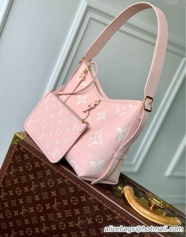 New Fashion Louis Vuitton CarryAll PM Bag in Pink/Beige Embossed Grained Cowhide Leather M14209 2025