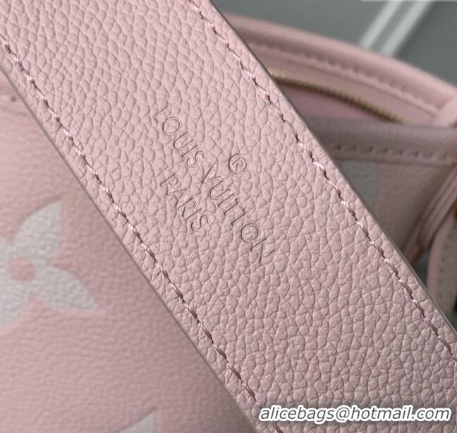 New Fashion Louis Vuitton CarryAll PM Bag in Pink/Beige Embossed Grained Cowhide Leather M14209 2025