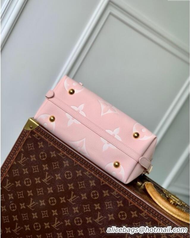 New Fashion Louis Vuitton CarryAll PM Bag in Pink/Beige Embossed Grained Cowhide Leather M14209 2025