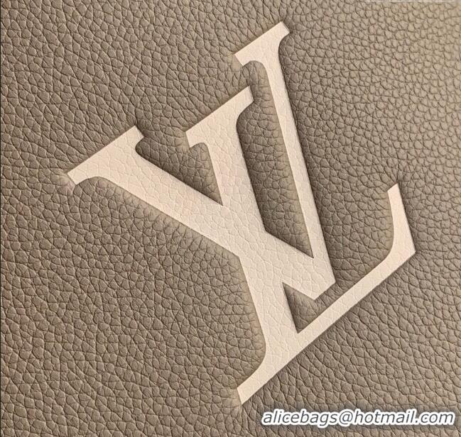 New Design Louis Vuitton OnTheGo MM Tote Bag in Monogram Empreinte Leather Grey/Beige M45494 2024