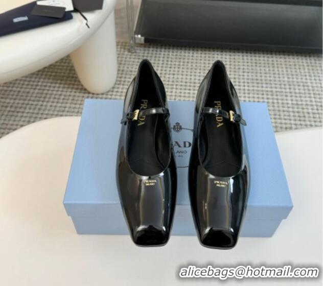 Purchase Prada Patent leather mary janes ballerinas flat Black 1227048