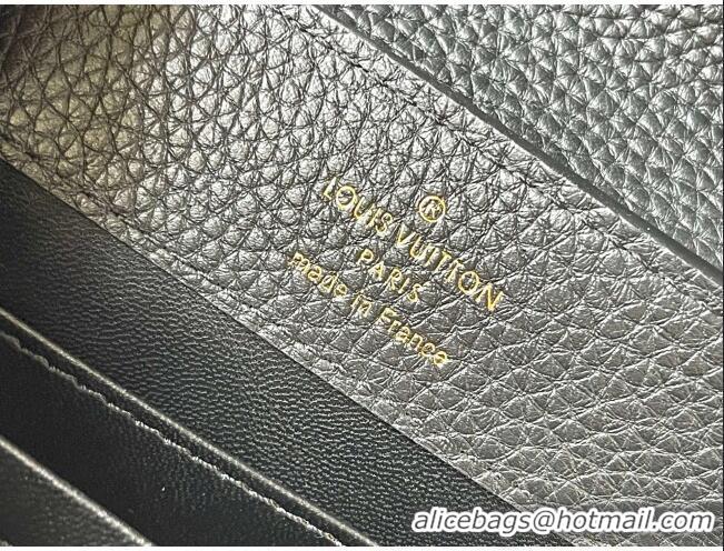 Best Quality Louis Vuitton Capucines Mini Bag with Strass Hardware in Black Taurillon Leather M24583 2025