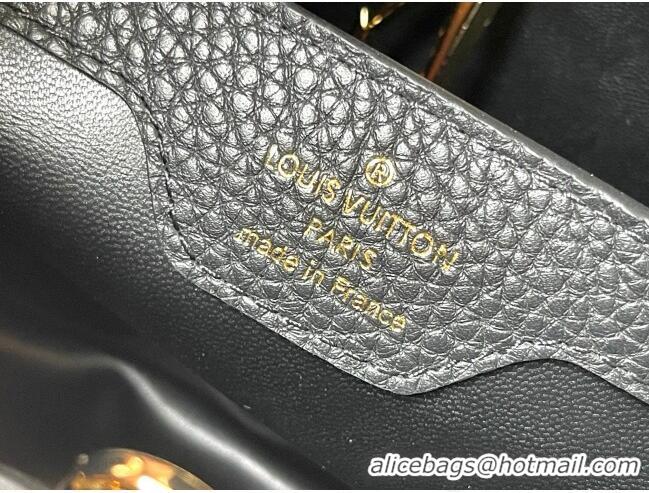 Grade Design Louis Vuitton Capucines BB Bag with Strass Hardware in Black Taurillon Leather M24583 2025