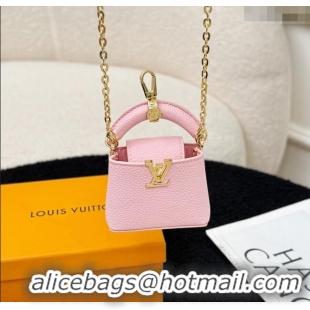 Discount Louis Vuitton Micro Bag Capucines Pouch Bag Charm 0115 Pink 2025