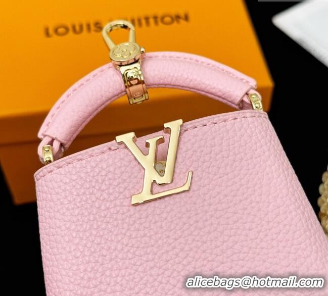 Discount Louis Vuitton Micro Bag Capucines Pouch Bag Charm 0115 Pink 2025