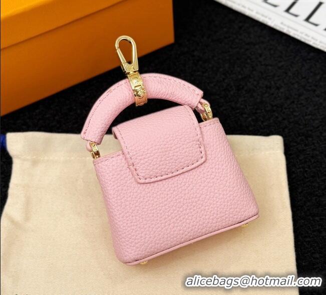 Discount Louis Vuitton Micro Bag Capucines Pouch Bag Charm 0115 Pink 2025