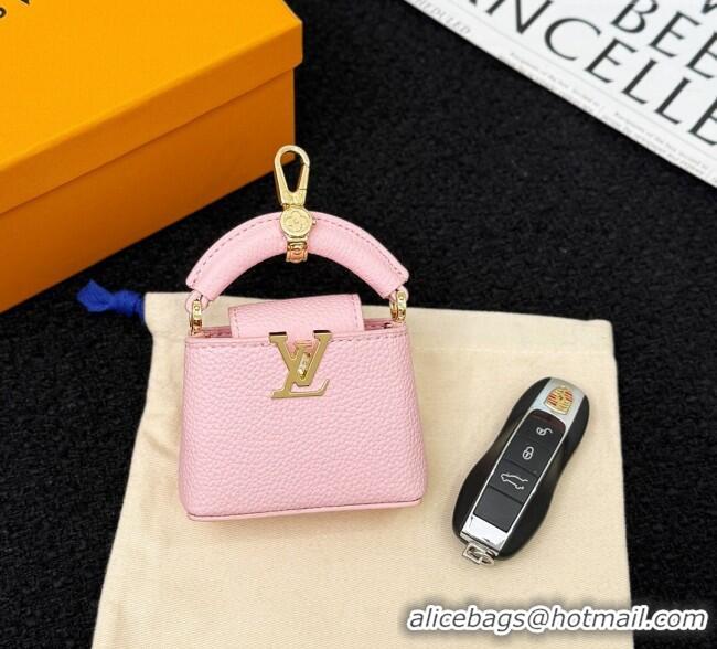 Discount Louis Vuitton Micro Bag Capucines Pouch Bag Charm 0115 Pink 2025