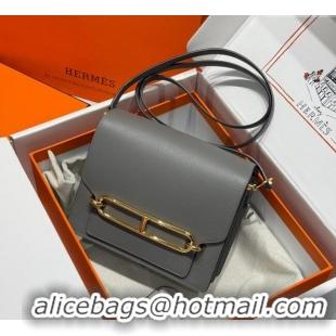 Best Price Hermes Roulis Mini Bag 18cm in Evercolor Leather H0118 Tin Grey 2025