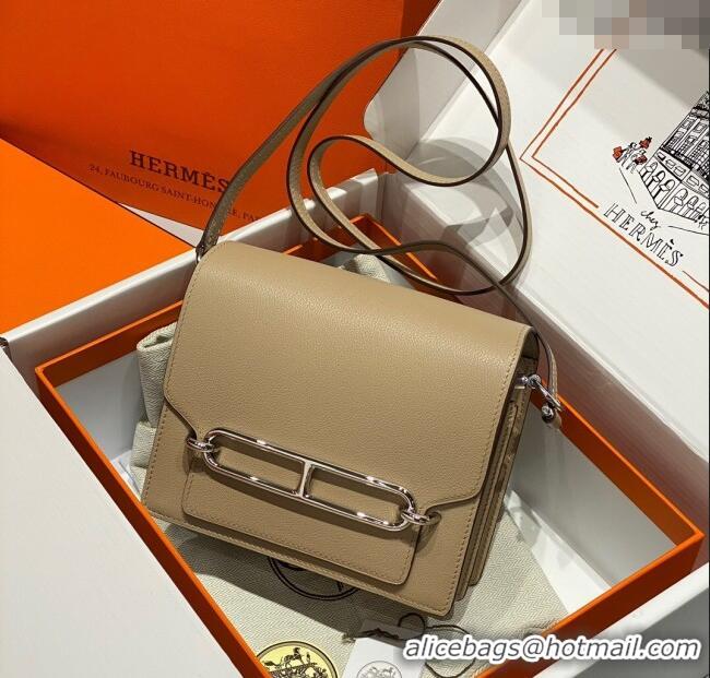 Inexpensive Hermes Roulis Mini Bag 18cm in Evercolor Leather H0118 Coat Grey 2025