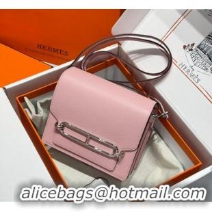 Top Grade Hermes Roulis Mini Bag 18cm in Evercolor Leather H0118 Milk Shake Pink 2025