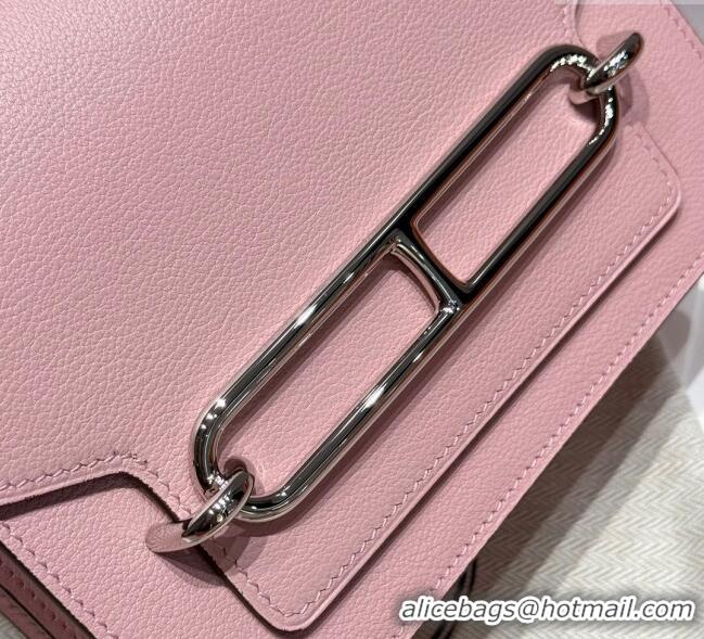 Top Grade Hermes Roulis Mini Bag 18cm in Evercolor Leather H0118 Milk Shake Pink 2025