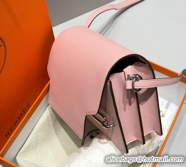 Top Grade Hermes Roulis Mini Bag 18cm in Evercolor Leather H0118 Milk Shake Pink 2025