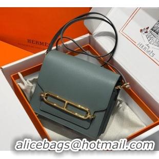 Buy Discount Hermes Roulis Mini Bag 18cm in Evercolor Leather H0118 Almond Green 2025