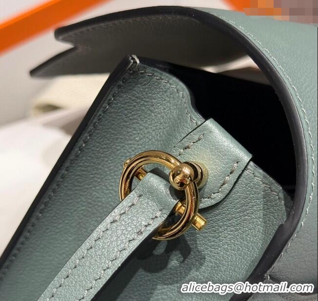 Buy Discount Hermes Roulis Mini Bag 18cm in Evercolor Leather H0118 Almond Green 2025