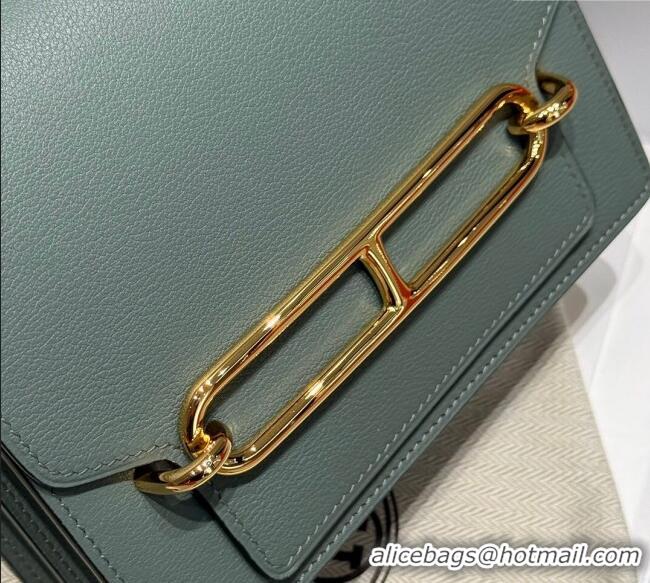 Buy Discount Hermes Roulis Mini Bag 18cm in Evercolor Leather H0118 Almond Green 2025