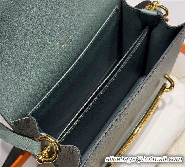 Buy Discount Hermes Roulis Mini Bag 18cm in Evercolor Leather H0118 Almond Green 2025