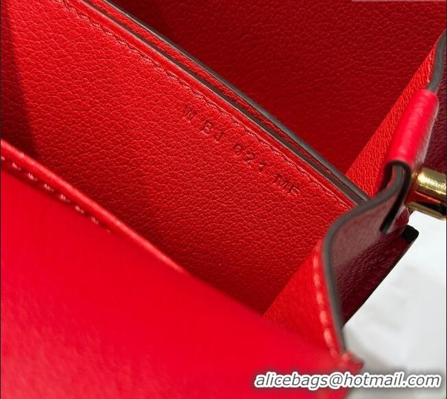 Top Quality Hermes Roulis Mini Bag 18cm in Evercolor Leather H0118 Chinese Red 2025