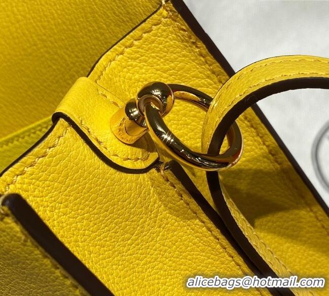 Super Quality Hermes Roulis Mini Bag 18cm in Evercolor Leather H0118 Amber Yellow 2025