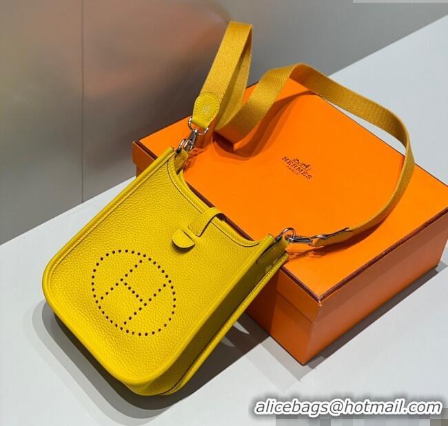 Well Crafted Hermes Evelyne Mini Bag 18cm in Togo Calfskin H0118 Amber Yellow 2025