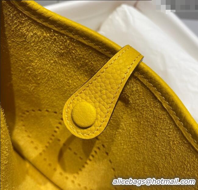 Well Crafted Hermes Evelyne Mini Bag 18cm in Togo Calfskin H0118 Amber Yellow 2025