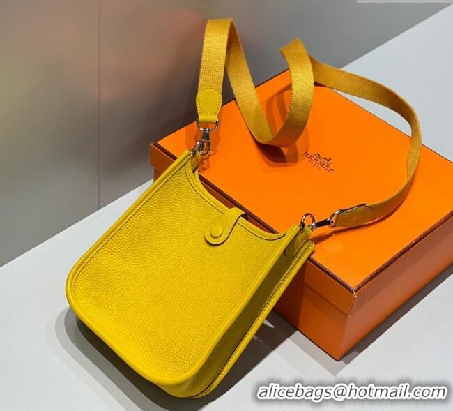 Well Crafted Hermes Evelyne Mini Bag 18cm in Togo Calfskin H0118 Amber Yellow 2025