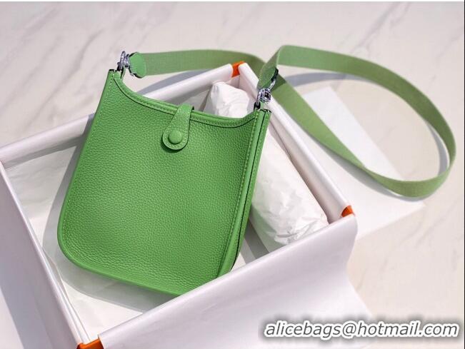 Grade Quality Hermes Evelyne Mini Bag 18cm in Togo Calfskin H0118 Avocado Green 2025