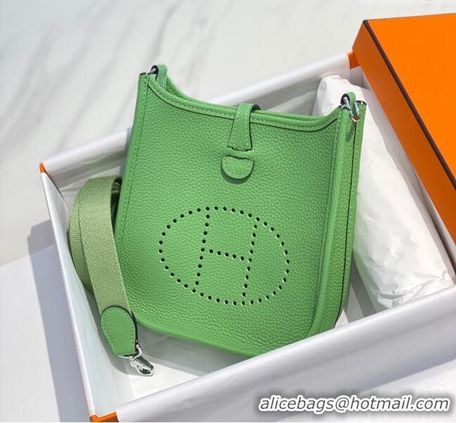 Grade Quality Hermes Evelyne Mini Bag 18cm in Togo Calfskin H0118 Avocado Green 2025