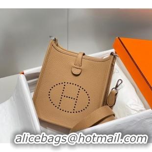 Popular Style Hermes Evelyne Mini Bag 18cm in Togo Calfskin H0118 Milky Tea 2025