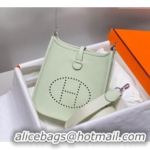 New Fashion Hermes Evelyne Mini Bag 18cm in Togo Calfskin H0118 Bubble Green 2025