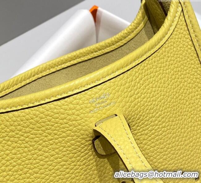 Well Crafted Hermes Evelyne Mini Bag 18cm in Togo Calfskin H0118 Chick Yellow 2025